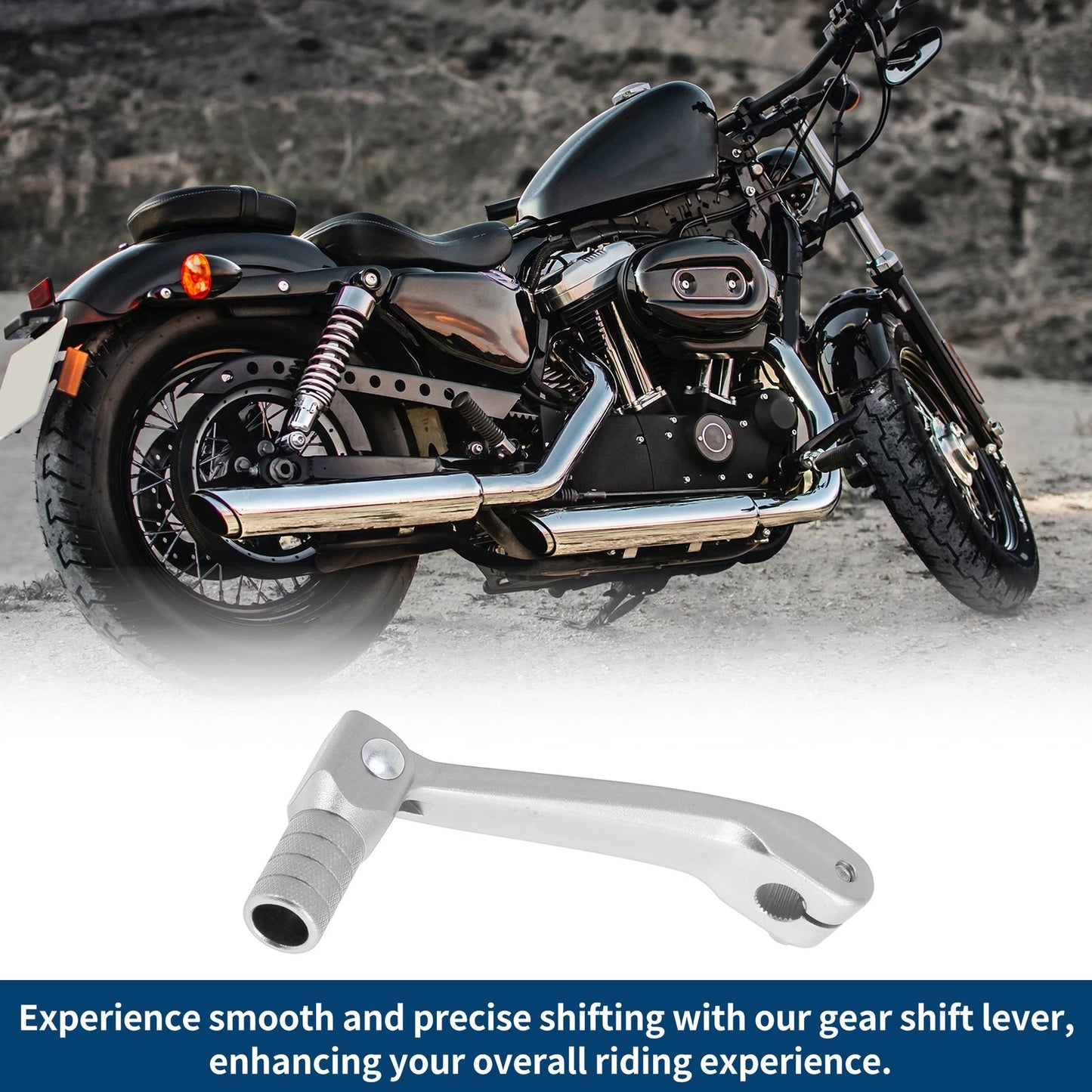 Folding Shifter Lever for Honda CRF150F (2003-2017) Silver Tone
