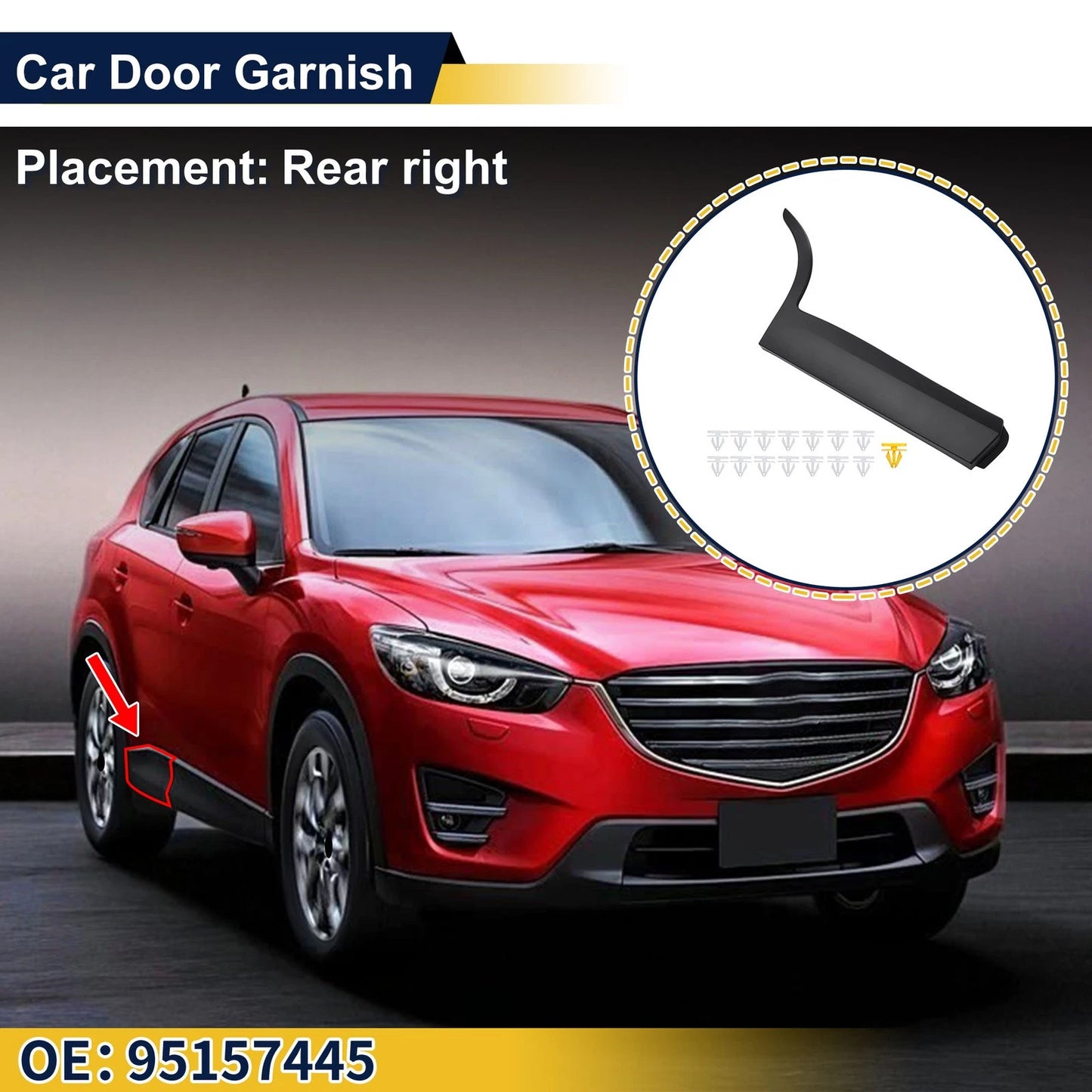 Door Side Lower Trim Rear Right for Buick Encore GX (2020–2026)