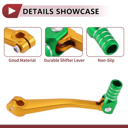 1 x Folding Gear Shifter Lever, Gold Tone for Bosuer 125