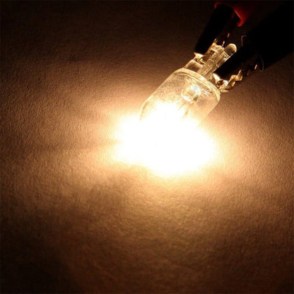 10 x T10 168 194 White Halogen Bulbs for Instrument Panel Dash Lights