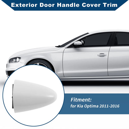 White ABS Exterior Door Handle Cover Trim for Kia Optima (2011-2016)