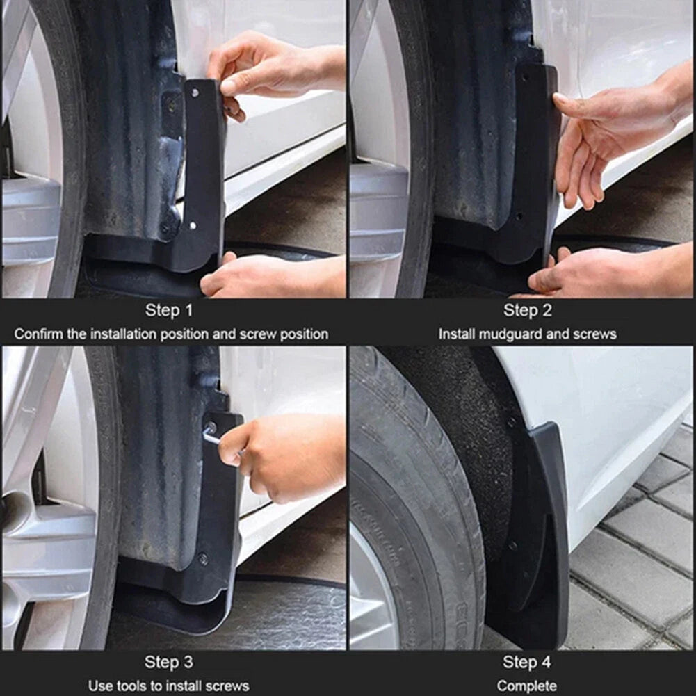 4pcs Front Rear Mud Flaps Splash Guards for Suzuki Jimny (2005-2018)
