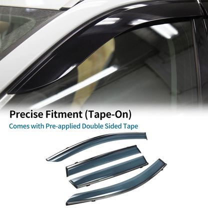 Window Deflectors for Honda CR-V 2017-2022 Side Window Vent Visor Black 1 Set