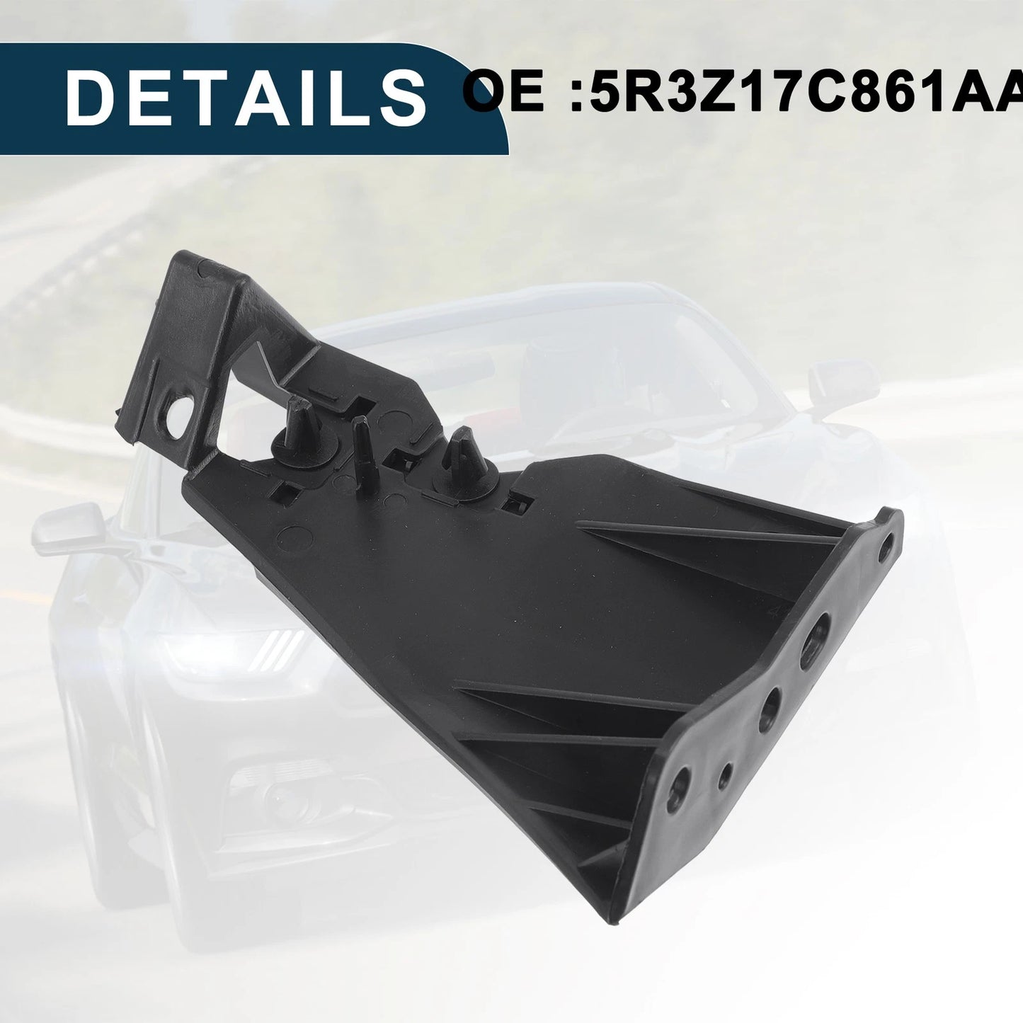 Right Front Bumper Retainer Bracket for Ford Mustang (2005-2014)