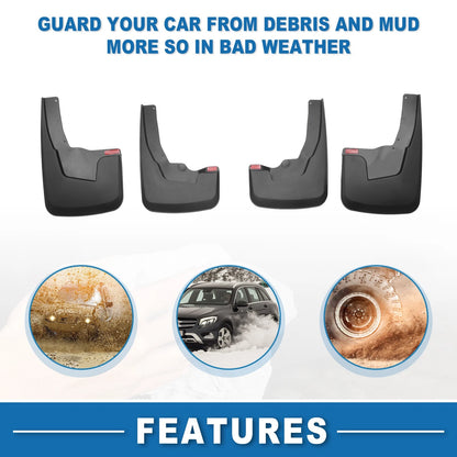 Mud Flap Splash Guards for Dodge Ram 1500 (2019-2024)