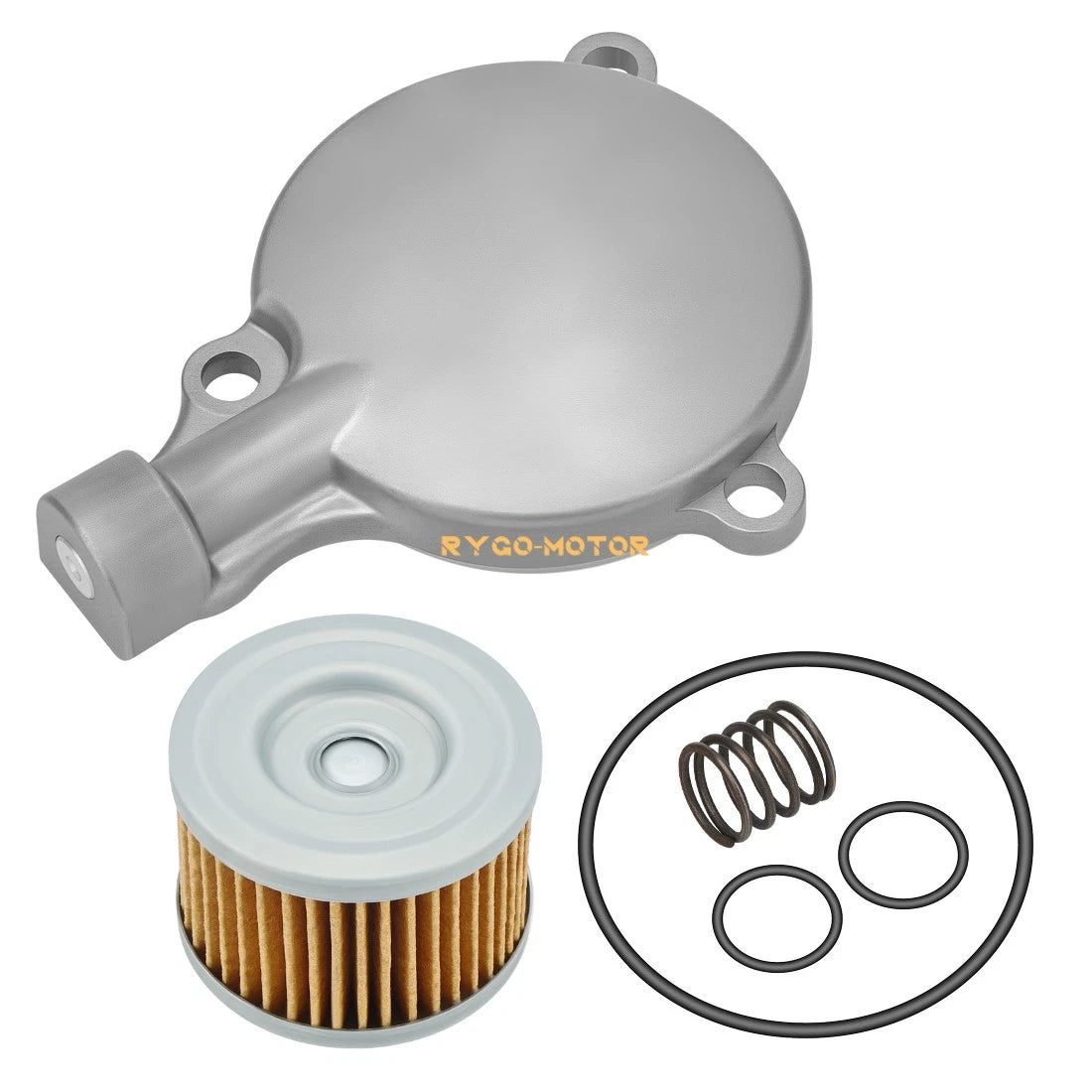 Oil Filter Cover & Filter w/Spring O-Ring 2 x Honda Rancher TRX350 (2000–2006)
