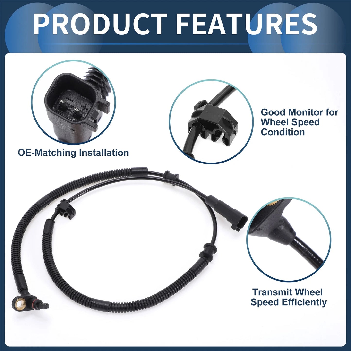 ABS Wheel Speed Sensor for Dodge Nitro Front Left/Right (2007-2011)