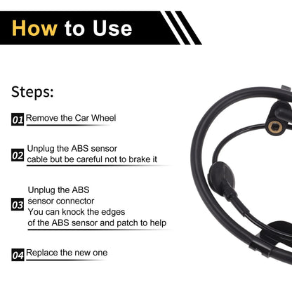 ABS Wheel Speed Sensor for Mitsubishi Outlander (2010-2015) 1Pc Left Front