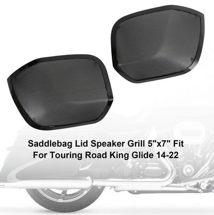 Saddlebags Speaker Grill for Harley Touring Road King Glide (2014-2022)
