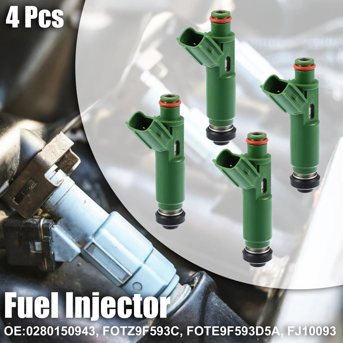 4 Pcs Fuel Injector Nozzle for Toyota Corolla 1.8L (1999-2006)