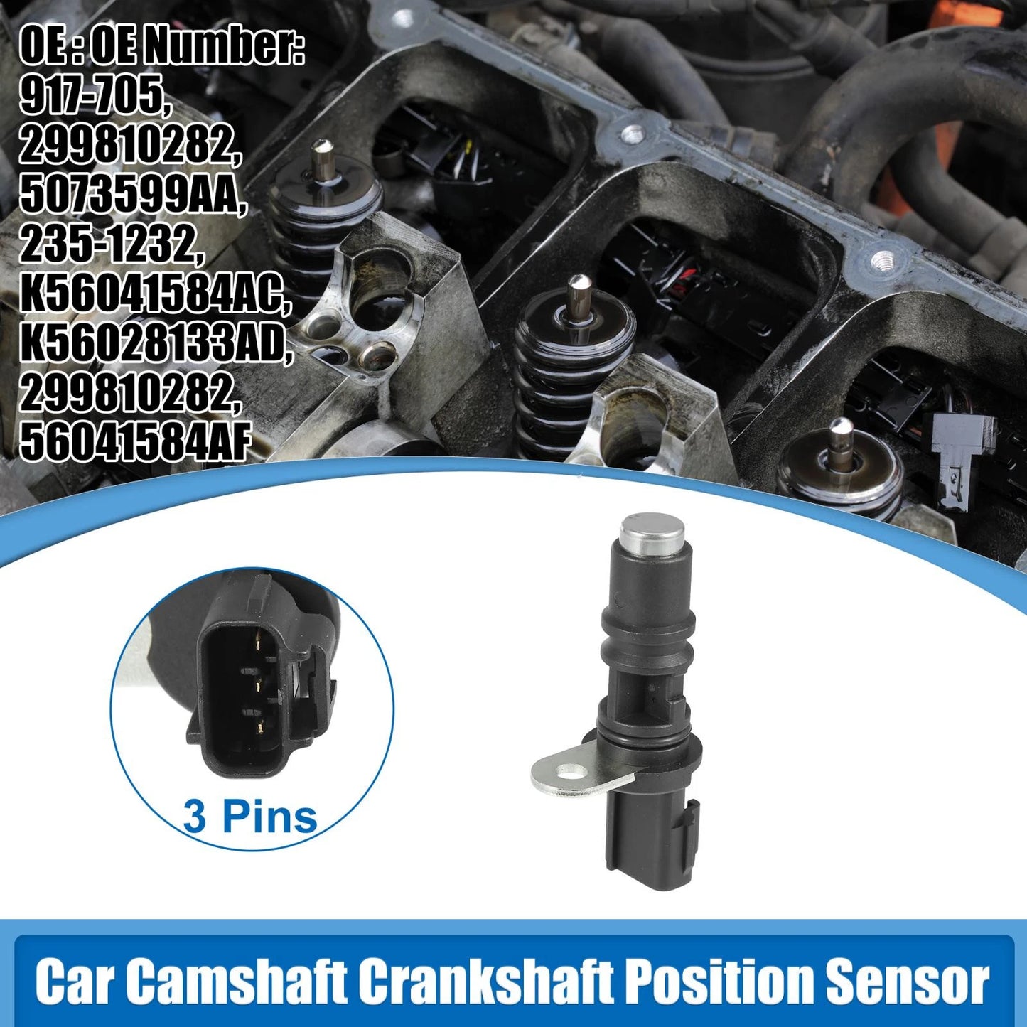 Camshaft Crankshaft Position Sensor for Dodge Jeep Chrysler (2005-2010)