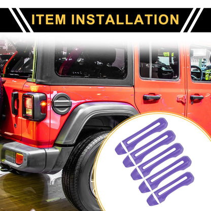 Door Tailgate Handle Cover for Jeep Gladiator JT (2020-2021) - 1 Set Purple