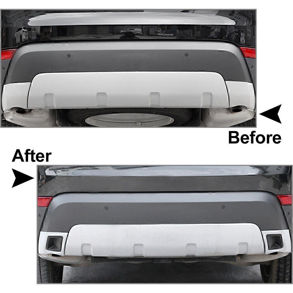 Black Tail Exhaust Covers for Land Rover Discovery (2017-2021)
