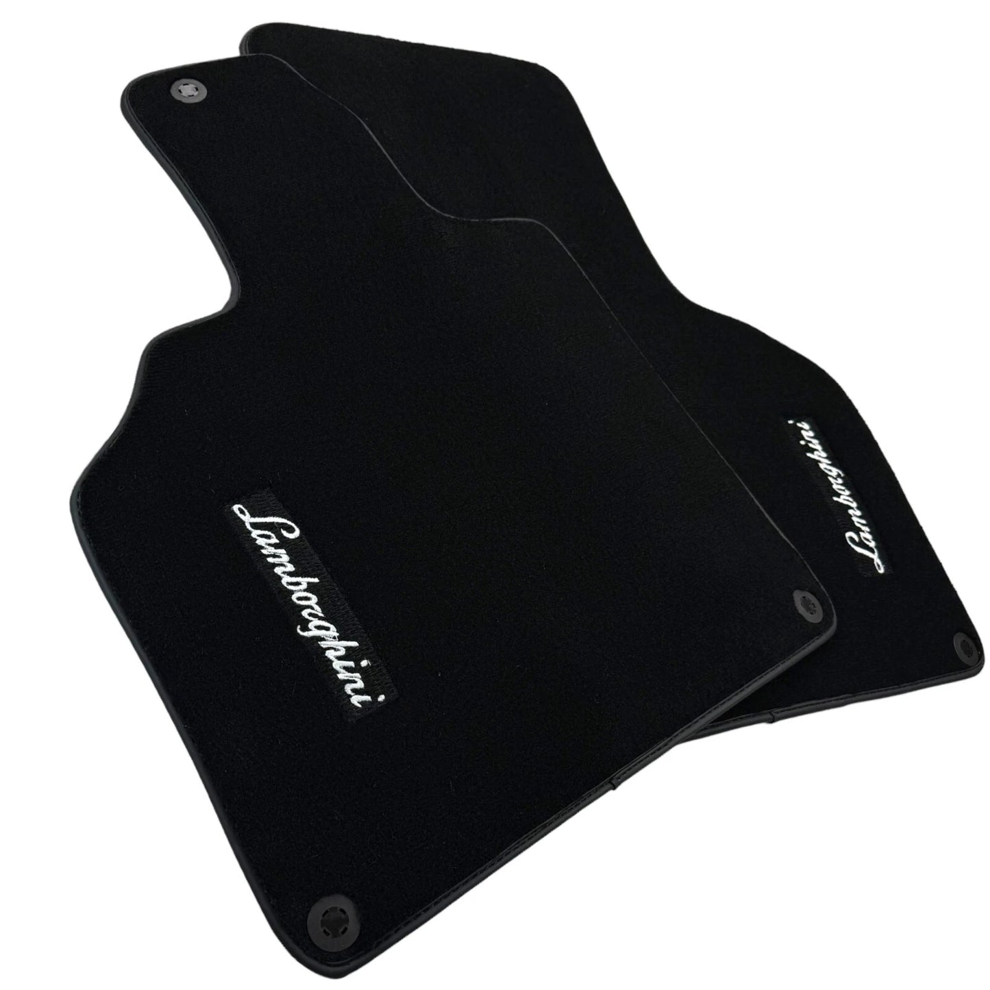 Lamborghini Gallardo Black Tailored Floor Mats with Logo (2004-2013)