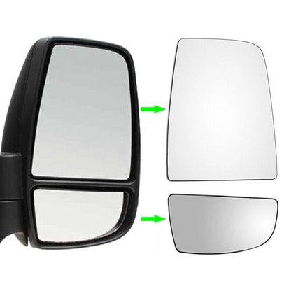 Mirror Glass Set Upper & Lower Right Passenger for Ford Transit Van 2014-2023