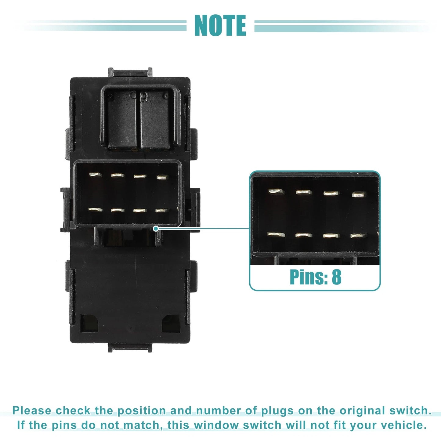 Power Window Switch for Cadillac Escalade, Chevrolet HHR, GMC replacement
