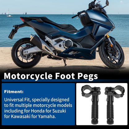Universal Rear Foot Pedal for Honda, Suzuki, Kawasaki  1 Pair