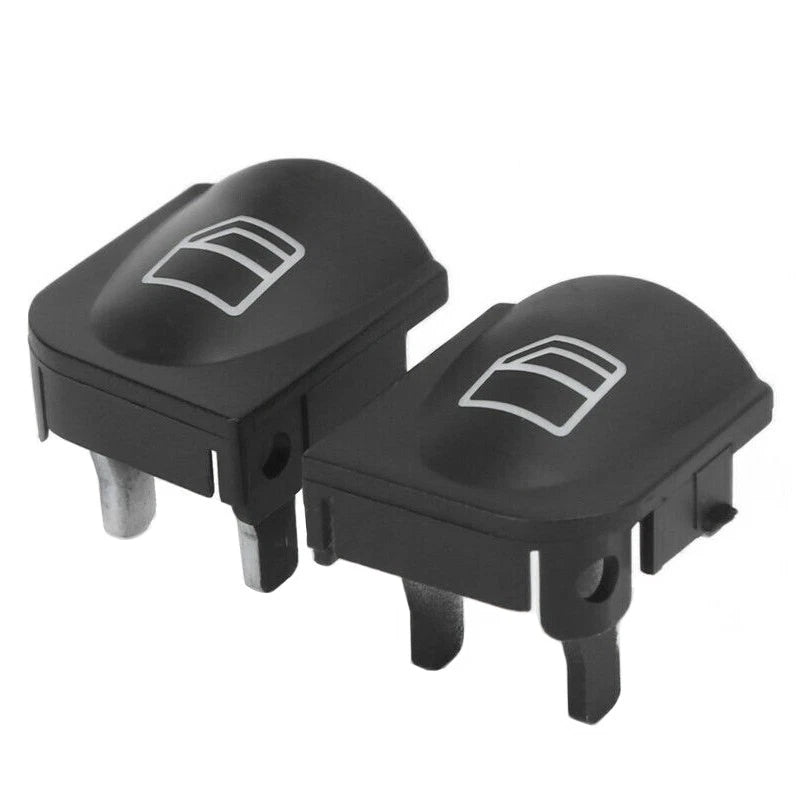 2 x Electric Window Switch Knobs for Mercedes Benz C Class W203 (2001-2007)