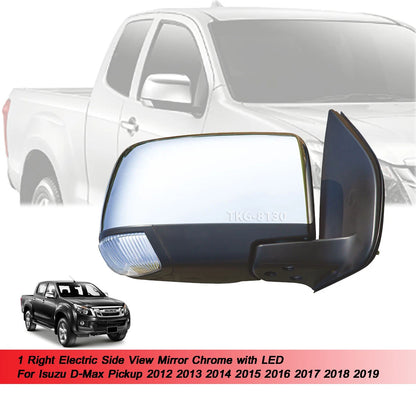 RH Electric Side Mirror Chrome for Isuzu DMax D-Max (2012-2019)