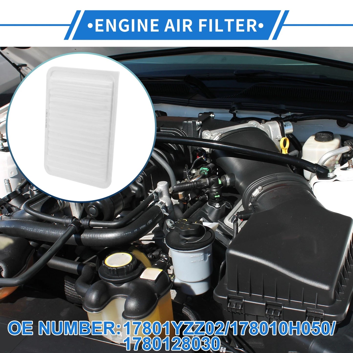1 Pc Car Engine Air Filter for Toyota Camry 2.5L L4 (2010–2017)