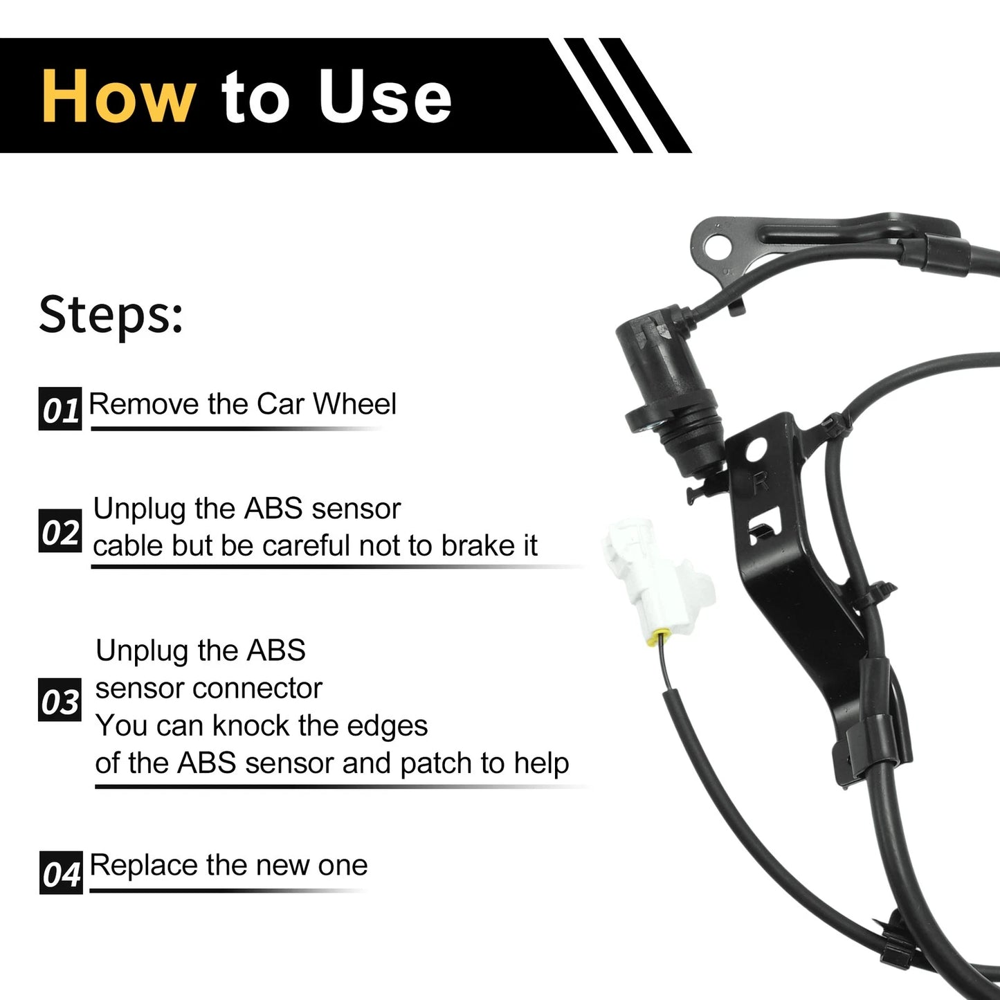 ABS Wheel Speed Sensor for Toyota Hilux 2005-2014 Front Right