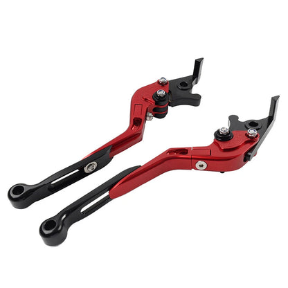 Red Extendable Brake Clutch Levers for Kawasaki Ninja 650R ER6F ER6N (2006-2018)