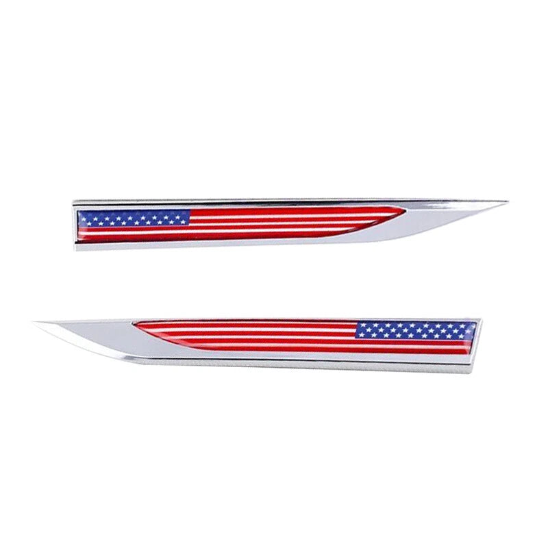 3D Blade American Flag Decal Emblem Sticker for Auto Truck Car