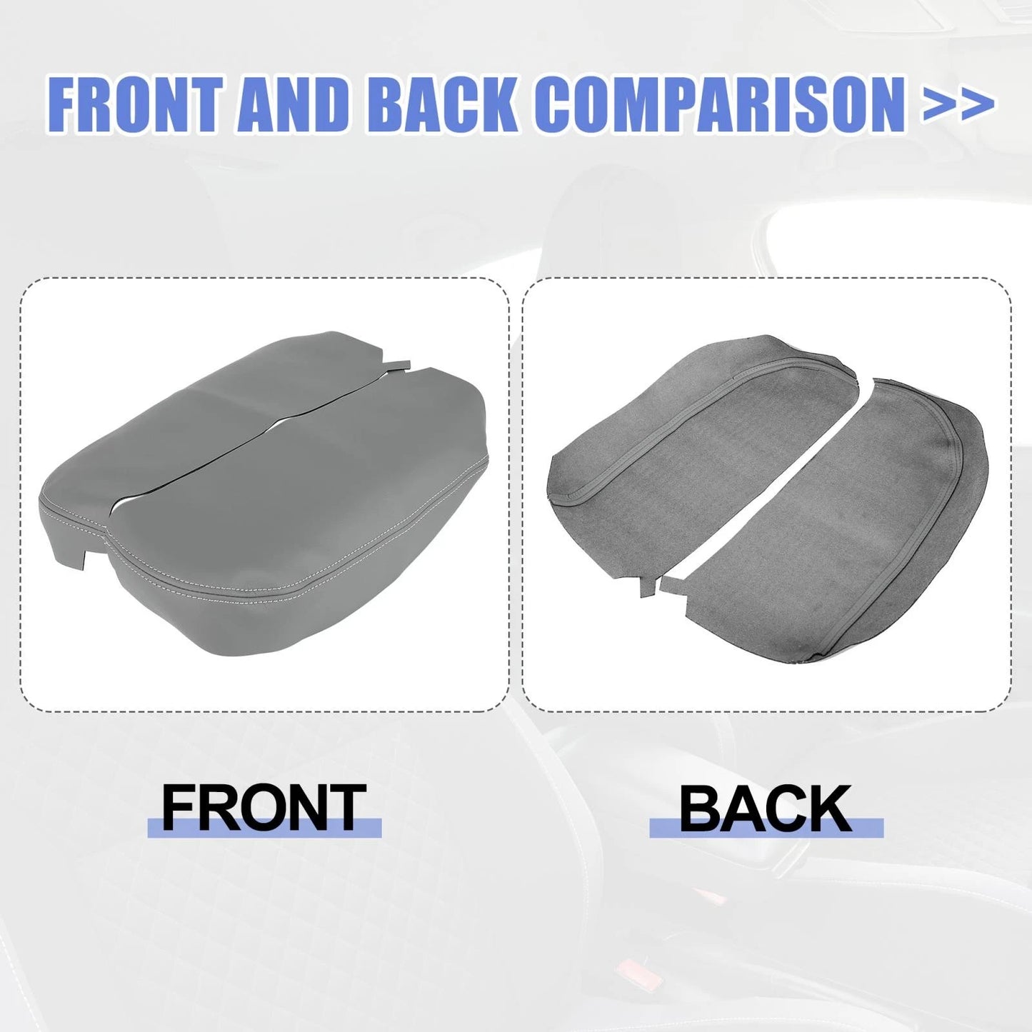 Pair Center Console Lid Armrest Cover Protector for Acura MDX (2007 - 2013)