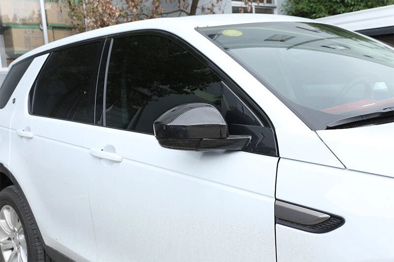 Real Carbon Fiber Addon Side Mirror Cover Caps For Land Rover Evoque 2014-2019