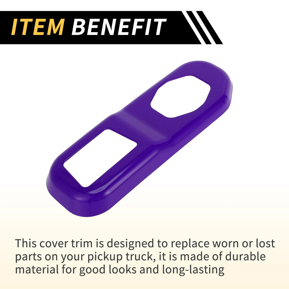 Rear Trunk Lock Panel Cover for Jeep Wrangler JL JLU (2018-2024) - ABS Purple