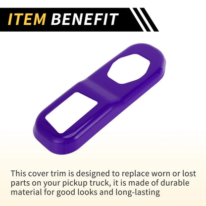 Rear Trunk Lock Panel Cover for Jeep Wrangler JL JLU (2018-2024) - ABS Purple