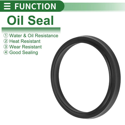 Oil Seal / 48x56x5mm / Rotary Shaft Seal NBR Rubber Black 5 pcs for MakeModel