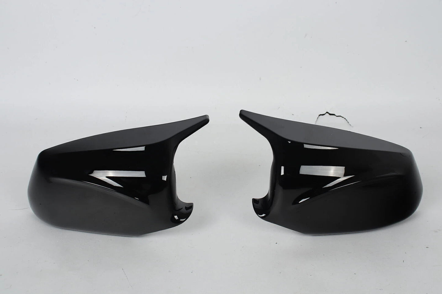 2 x Gloss Black Side Mirror Cover Caps for BMW 5-Series F10 F11 (2010-2013)