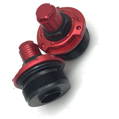 Front Fork Shock Adjuster Screws 2 x Red for YAMAHA R15 V3 (2017-2021)