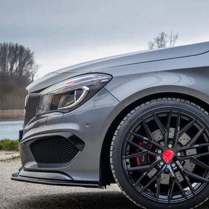 3pcs Front Spoiler Lip for Benz C117 CLA200 CLA260 CLA45 AMG (2013-2015)