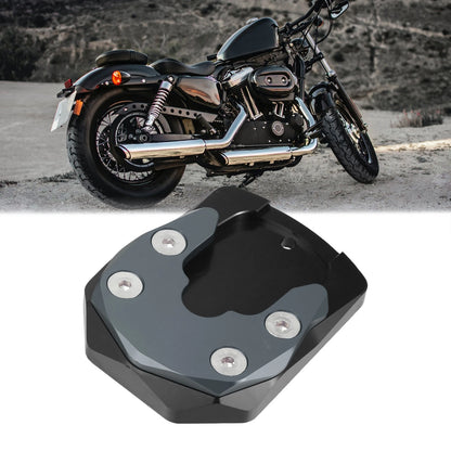 Set Kickstand Stand Pad Black Titanium Tone for Yamaha YZF-R15