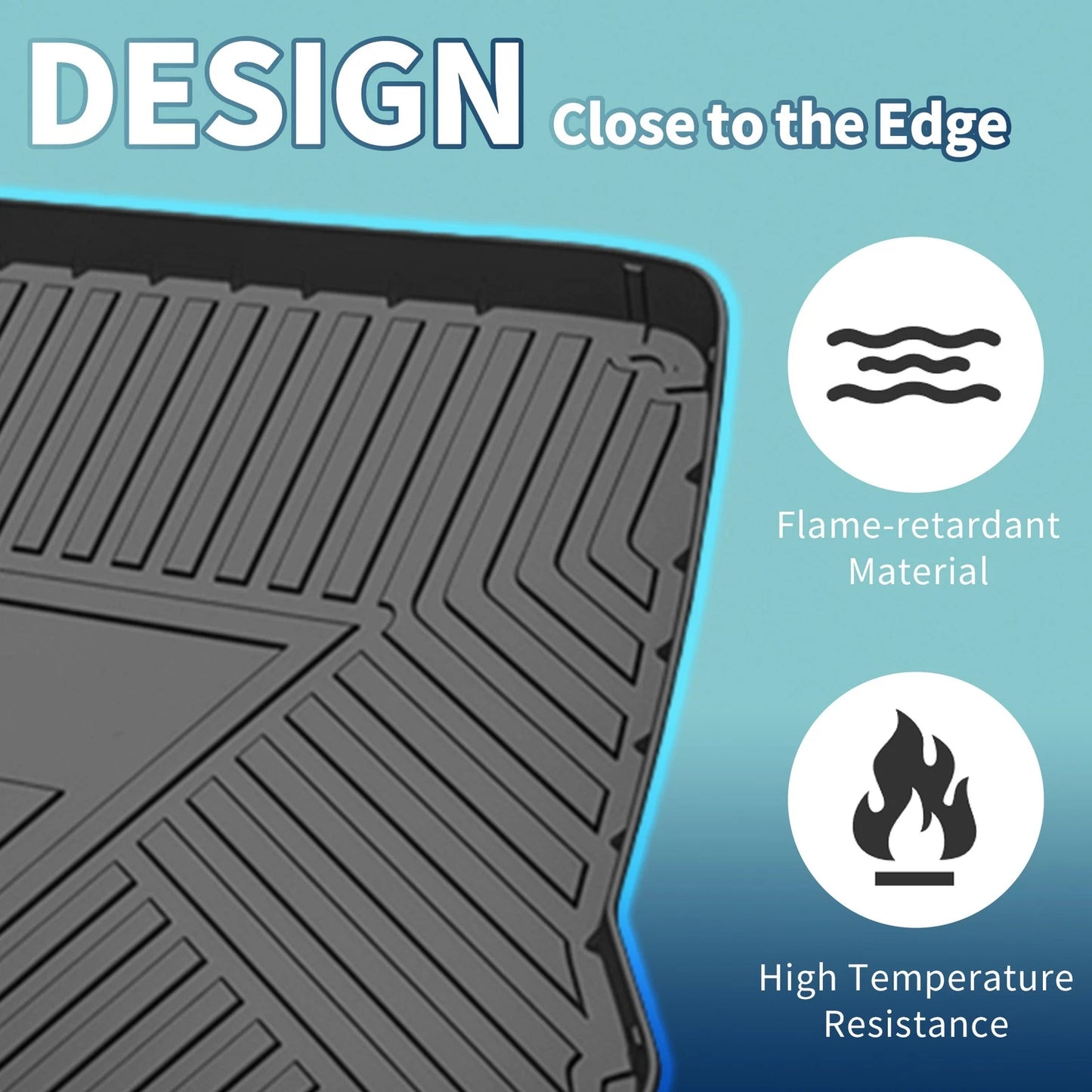 Flat Face Cargo Liner Rear Trunk Mat for Volvo S60L (2014-2019) 1 Pc