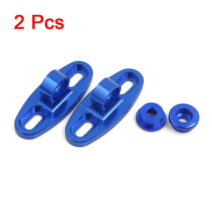 2 x Blue CNC Aluminum Rearview Mirror Fairing Adapters Holder for Motorcycle