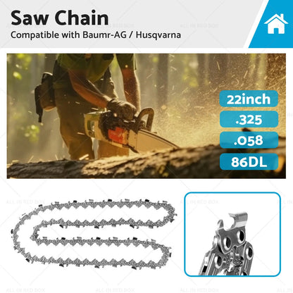 Tungsten Carbide Chainsaw Chain .325 .058 86DL for Baumr-AG Husqvarna