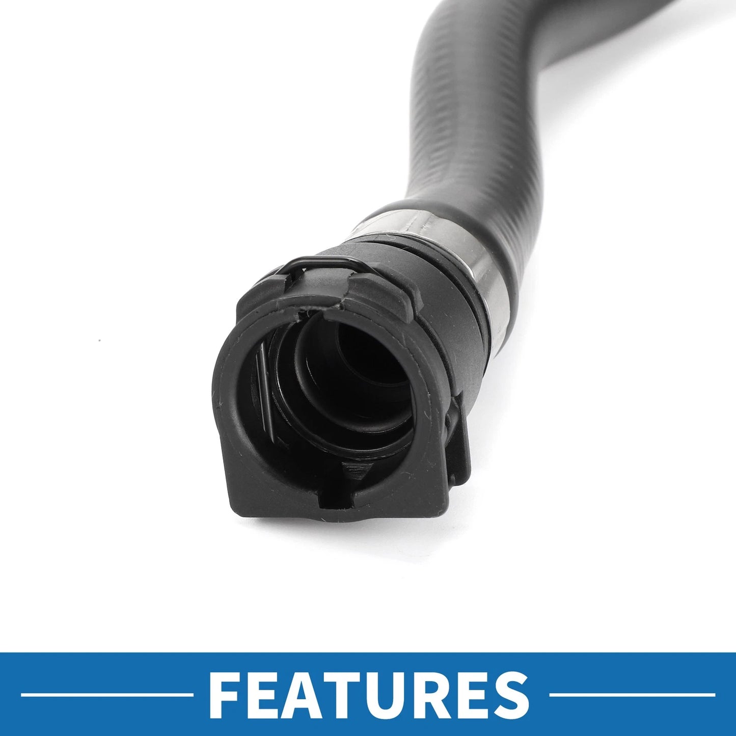 Radiator Hose for BMW X6 XDrive50i 2008-2019 Rubber Black 1 x Piece