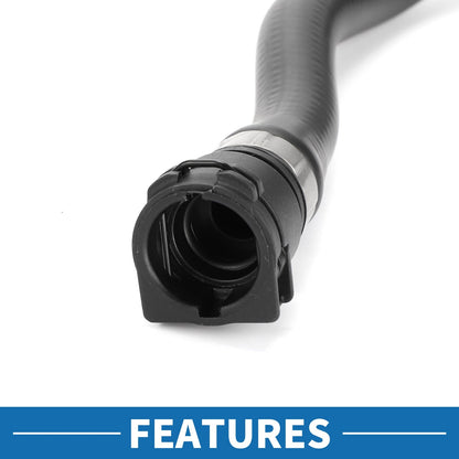 Radiator Hose for BMW X6 XDrive50i 2008-2019 Rubber Black 1 x Piece