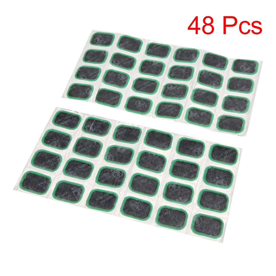 48pcs Green Tyre Puncture Patches 35x24mm for Motorcycle