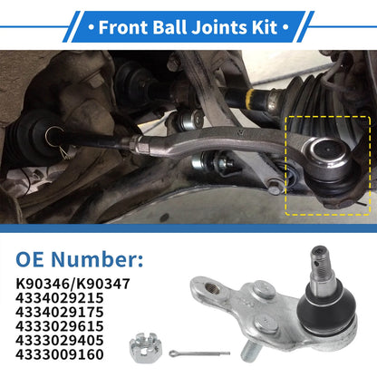 2 x Front Lower Ball Joints for Toyota CAMRY (2002–2006)