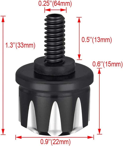 Aluminum Rear Fender Seat Screw Bolt Cover for Harley Touring (2009-2023)