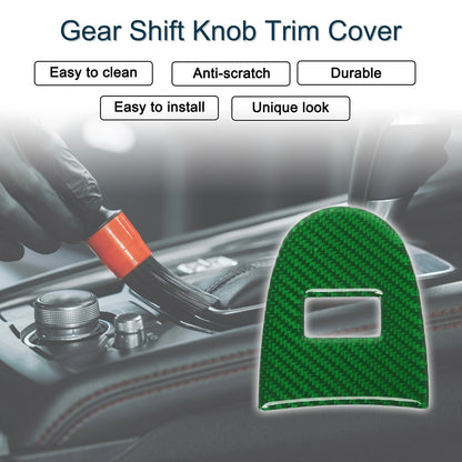 Gear Shift Knob Cover Sticker for Chevrolet Corvette C6 Z06 Green (2005-2013)