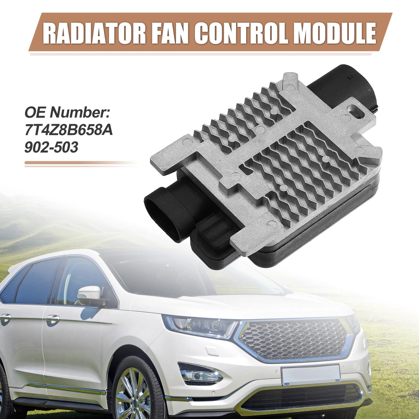Engine Cooling Fan Control Module for Ford Edge (2015-2023)