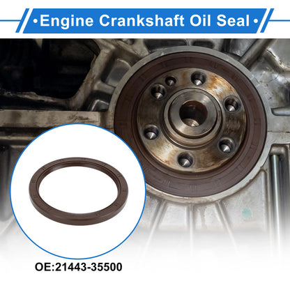 1x Rear Crankshaft Oil Seal for Hyundai Azera (2007 - 2017)