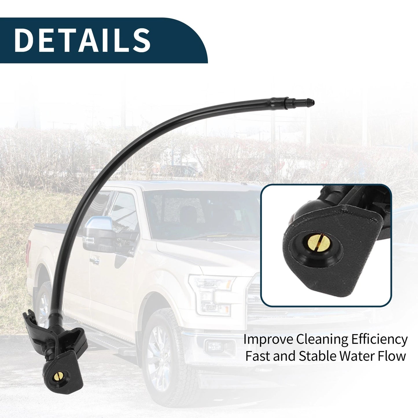 Front Windshield Washer Nozzles for Ford Mustang (2010-2014)