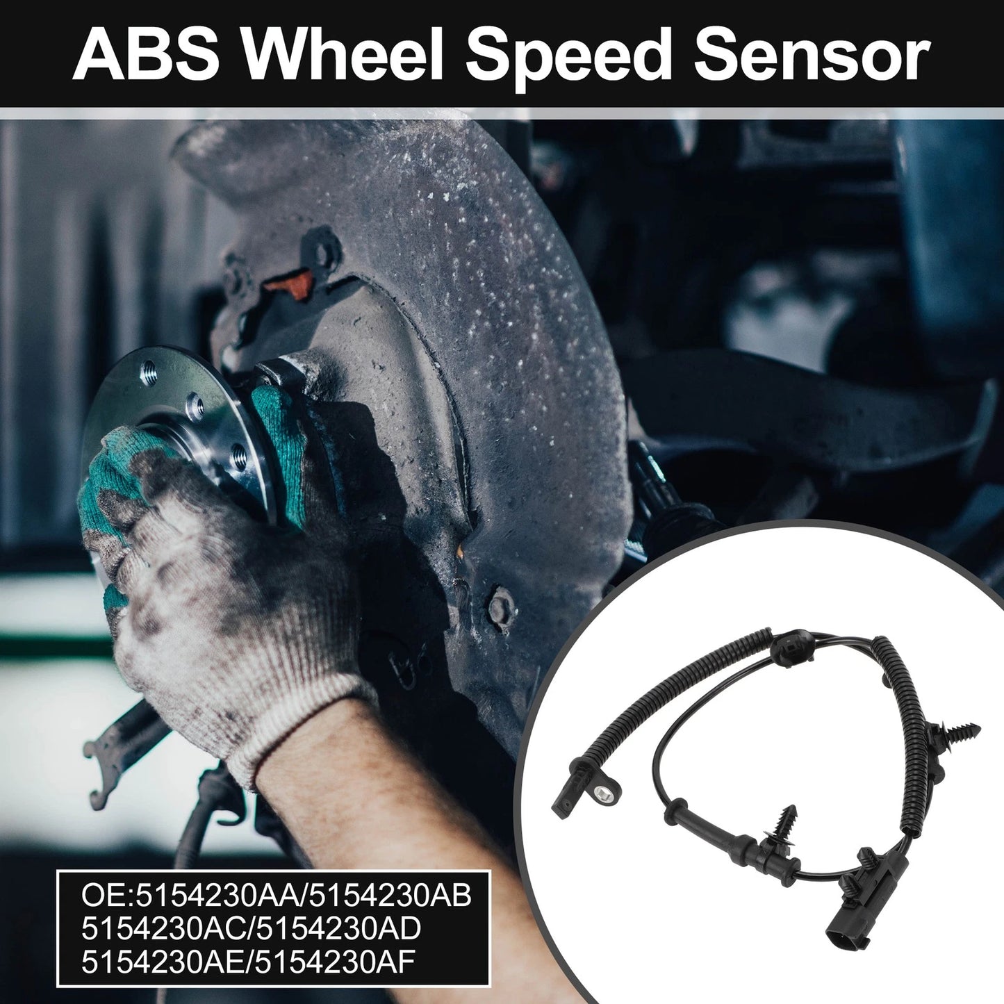 ABS Wheel Speed Sensor Kit 1 Pc for Dodge Rear Left/Right