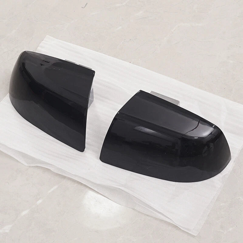 2 x Gloss Black Side Wing Mirror Covers for Ford Focus (2005-2008)